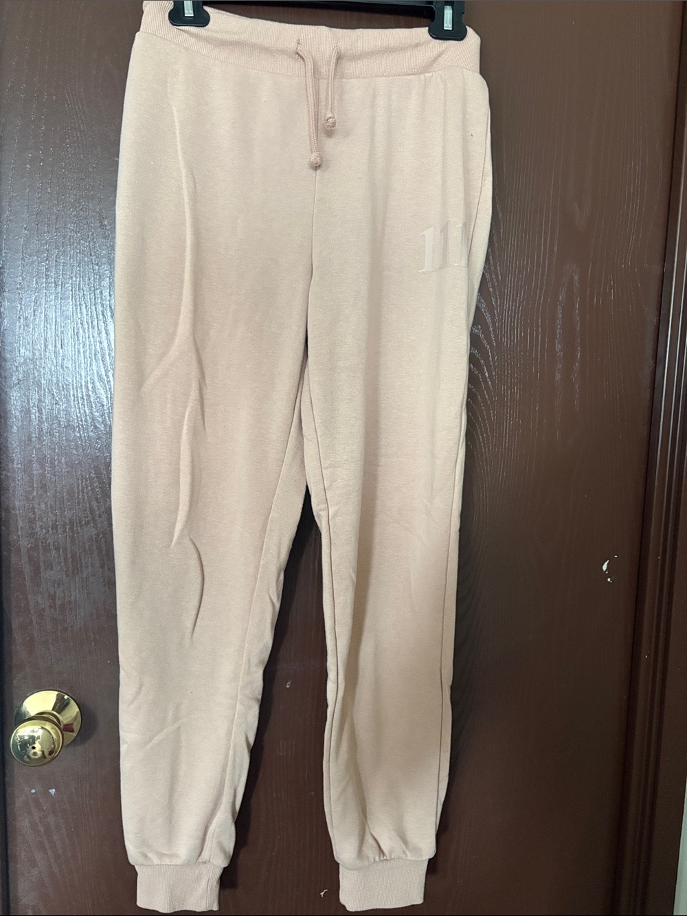 Primark Beige Women's Jogger Sweatpants - Drawstring Waist